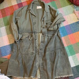 Free People Sage long Utility Jacket